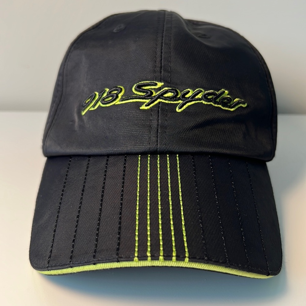 Official Porsche 918 hat. Acid green with Black.